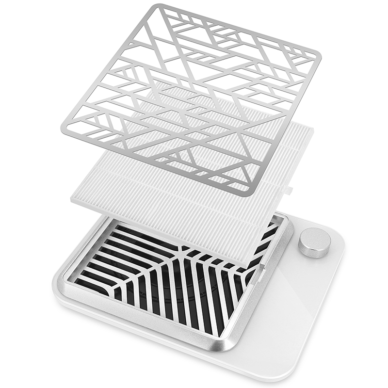 Απορροφητήρας Σκόνης με Brushless Turbine Μοτέρ - Άσπρο & Ασημί