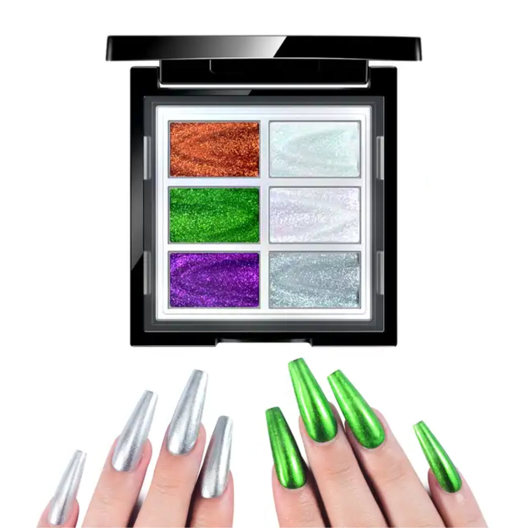 Nail Shimmer Powders Palette - Winter Garden Collection