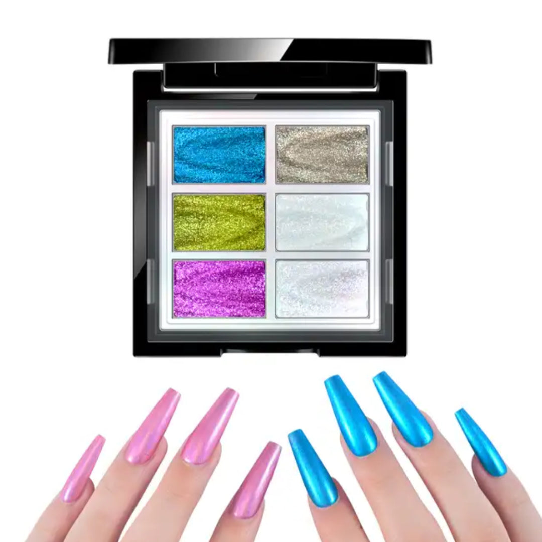 Nail Shimmer Powders Palette - Summer Lights Collection