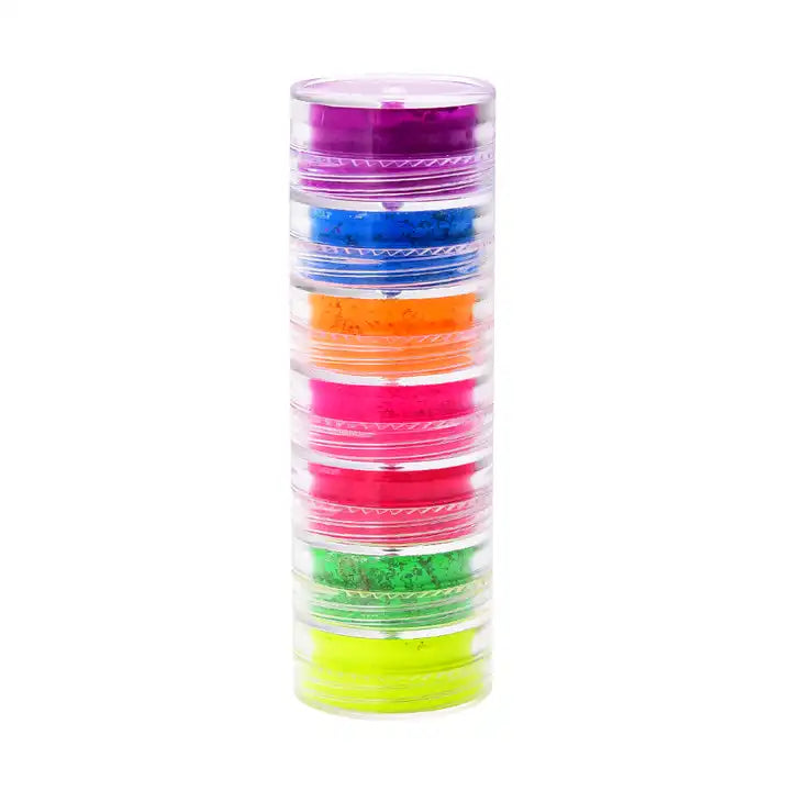 Neon Pigment Nail Powders 6pcs Set