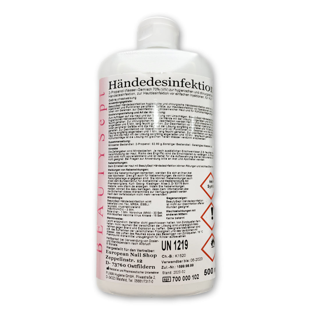 BEAUTYSept Hand Disinfectant 500ml (Refill)