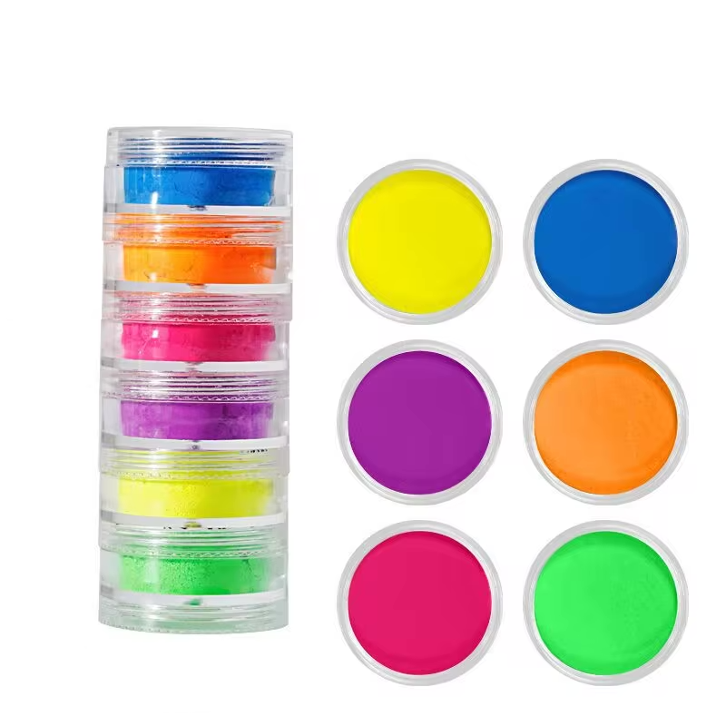 Neon Pigment Nail Powders 6pcs Set