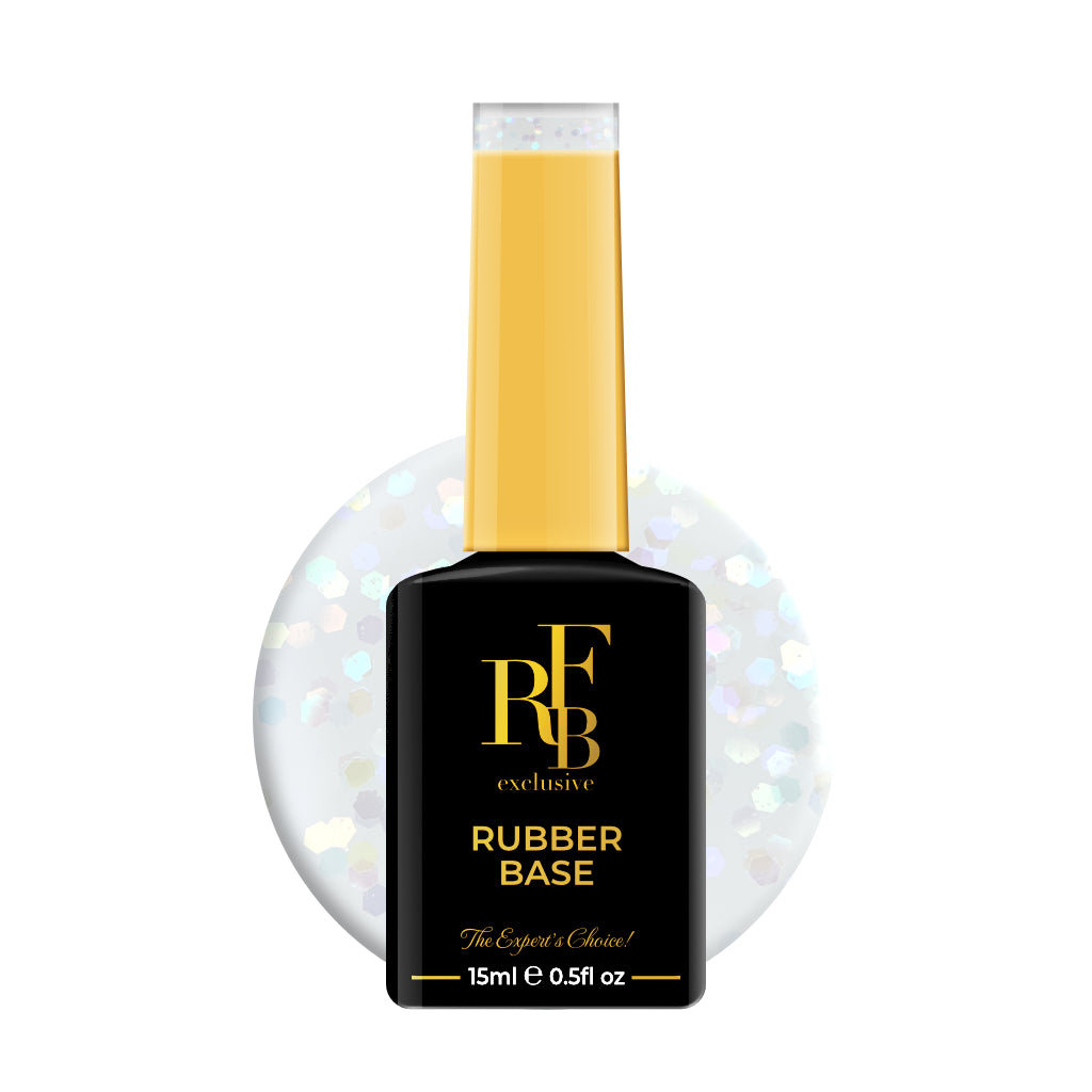 Rubber Base 15ml · White Flakes