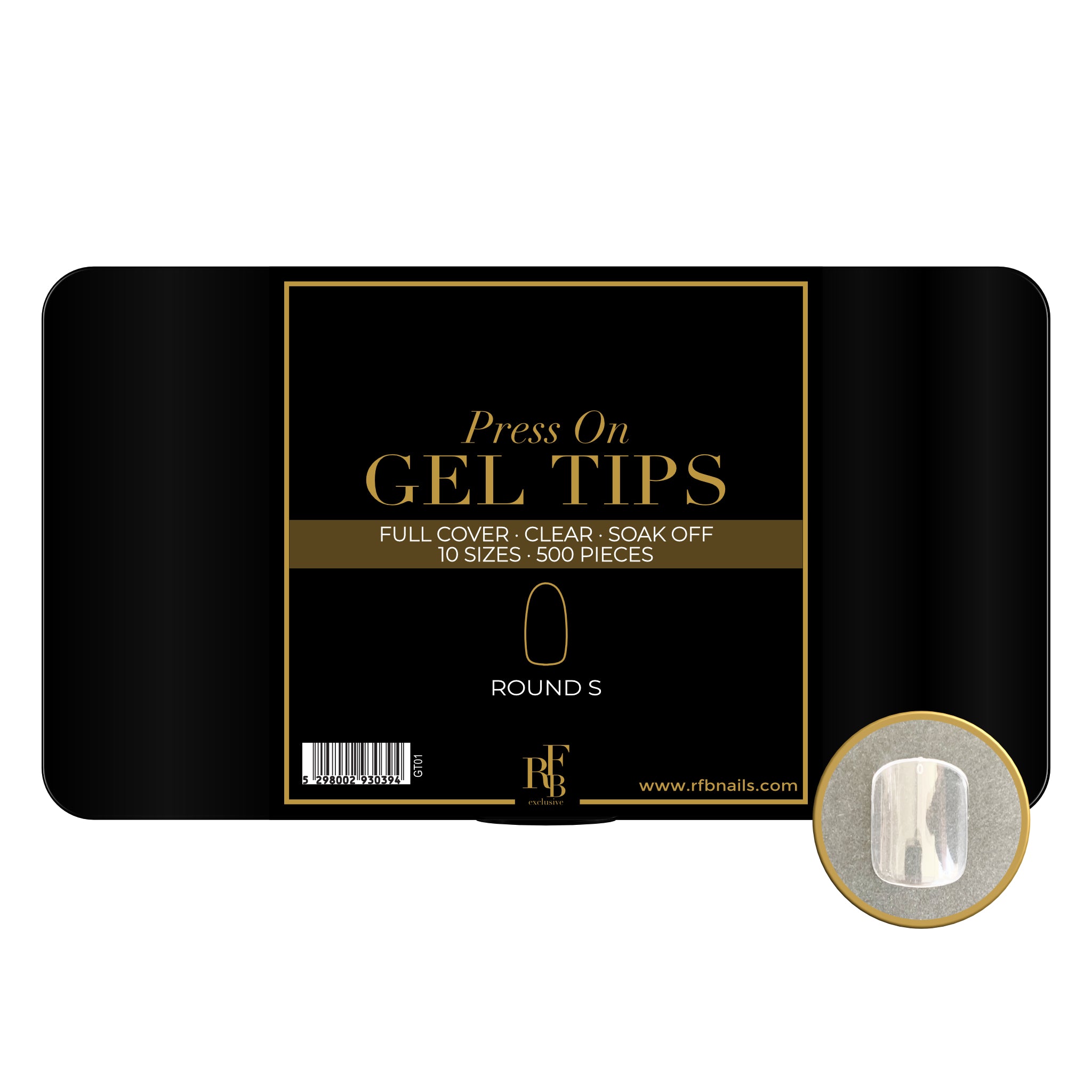 Gel Tips Round Short · 500pcs