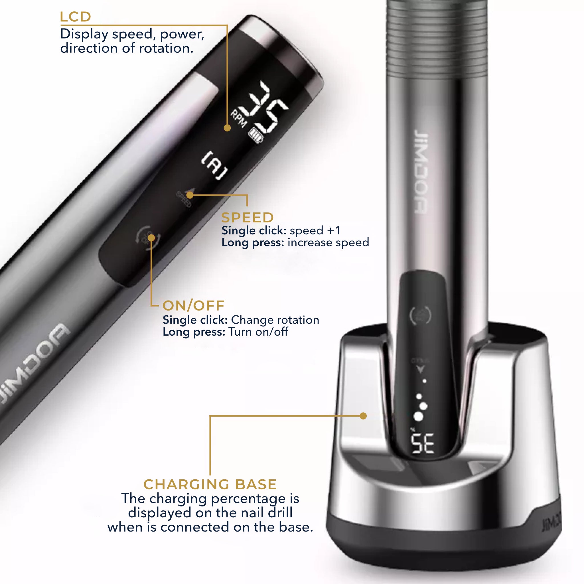Nail Drill Cordless & Rechargeable