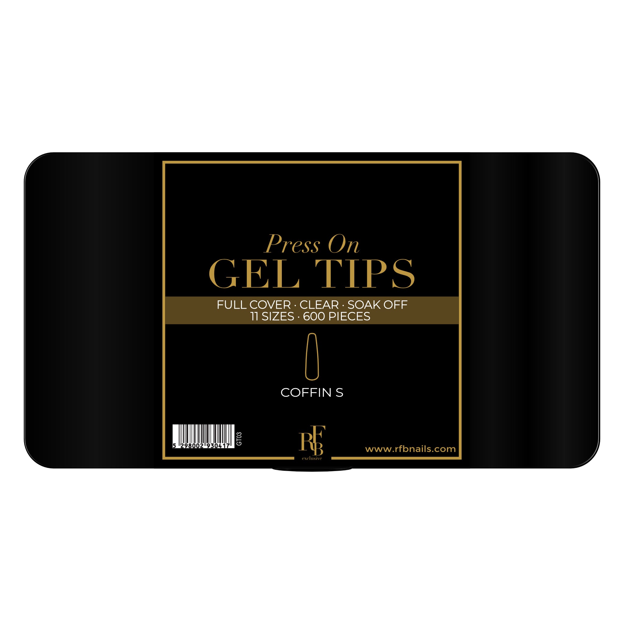Gel Tips Coffin Short · 600pcs