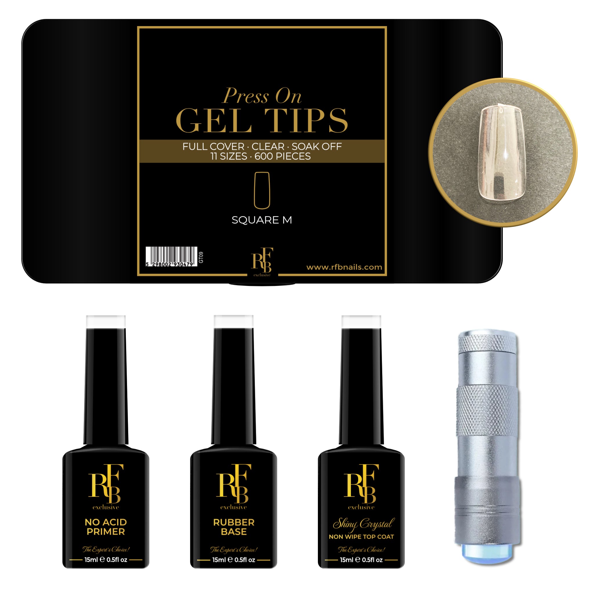 Gel Tips Starter Kit - Square Medium