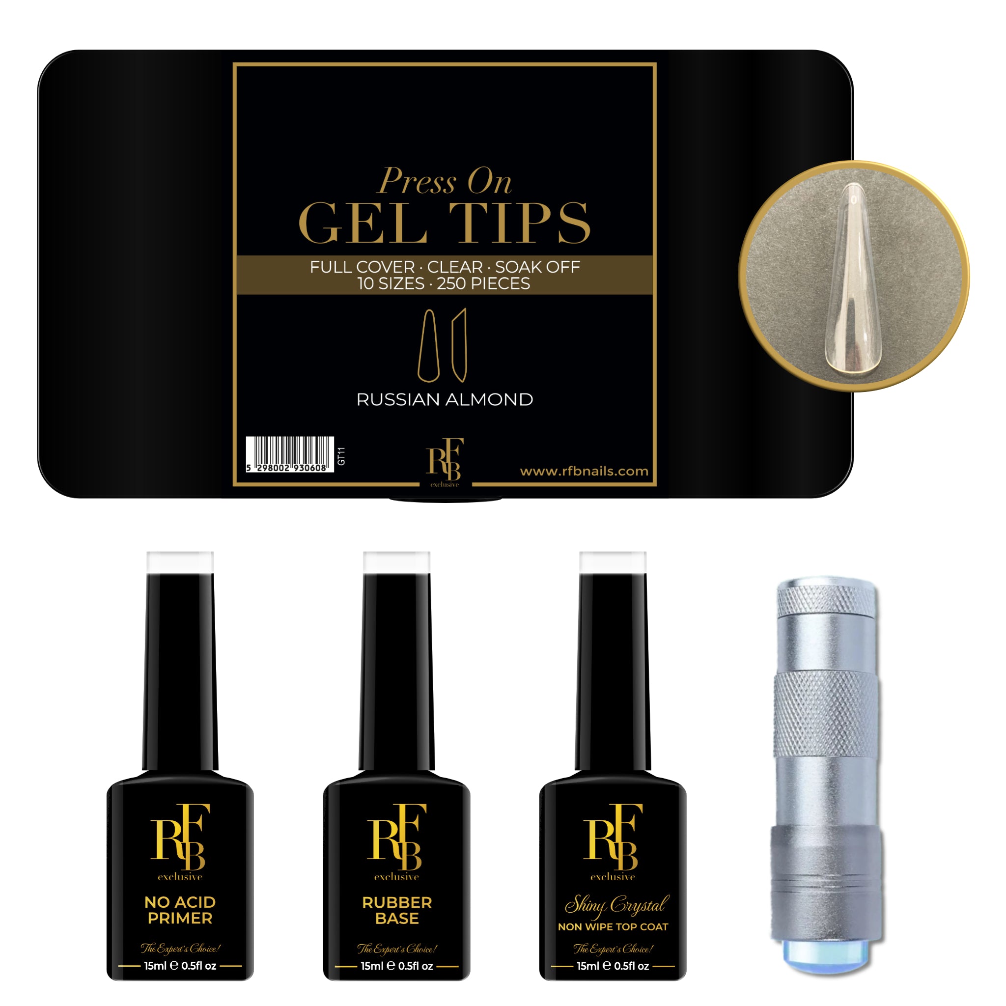 Gel Tips Starter Kit - Russian Almond