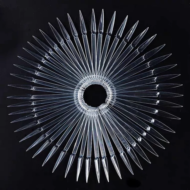 Nail Clear Display Stiletto Shape · 50pcs