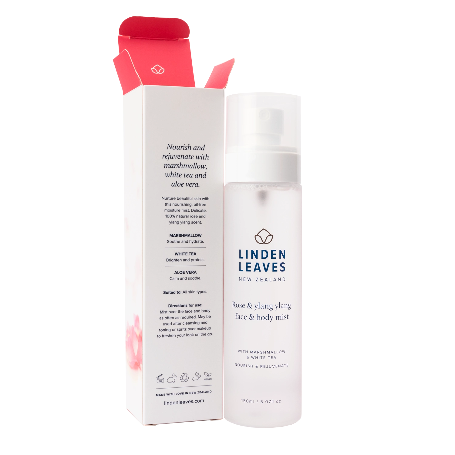 Rose & Ylang Ylang Face & Body Mist 150ml