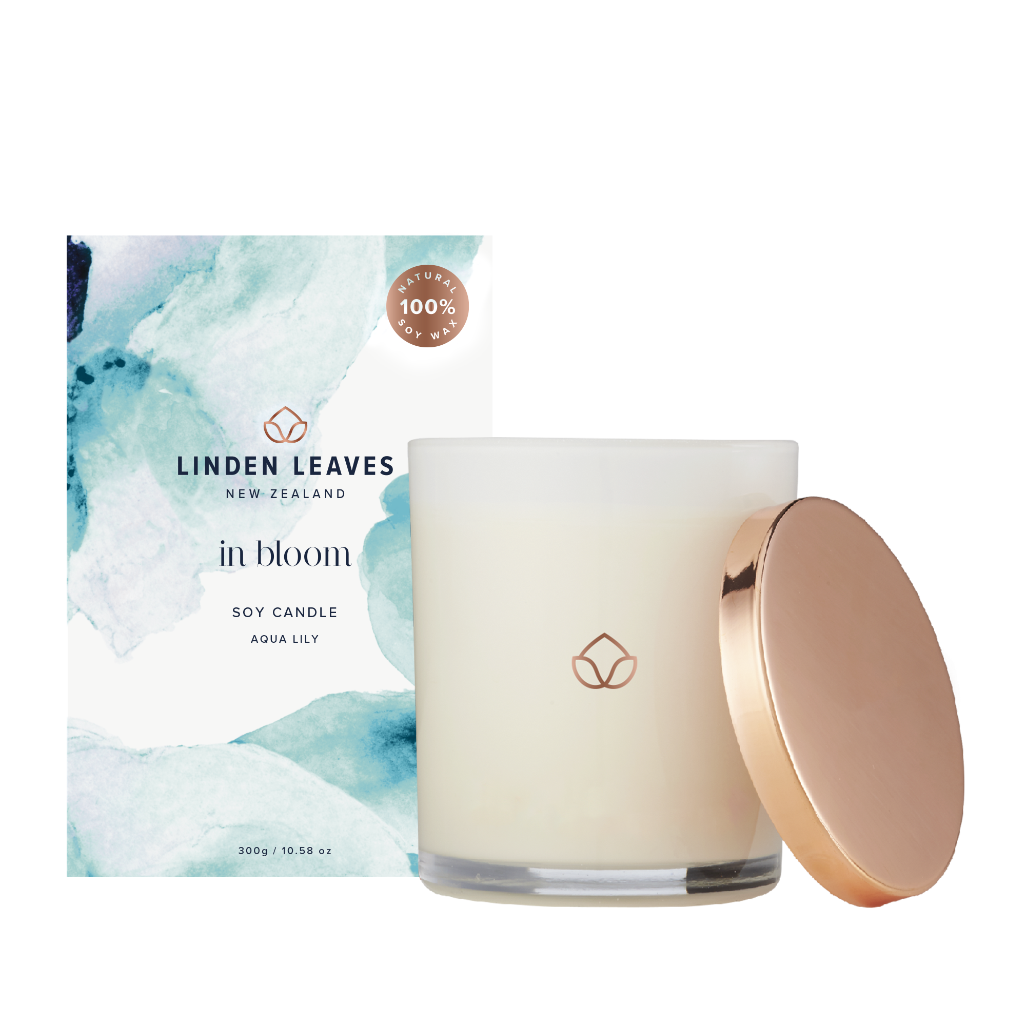 Aqua Lily Fragranced Candle 300gr