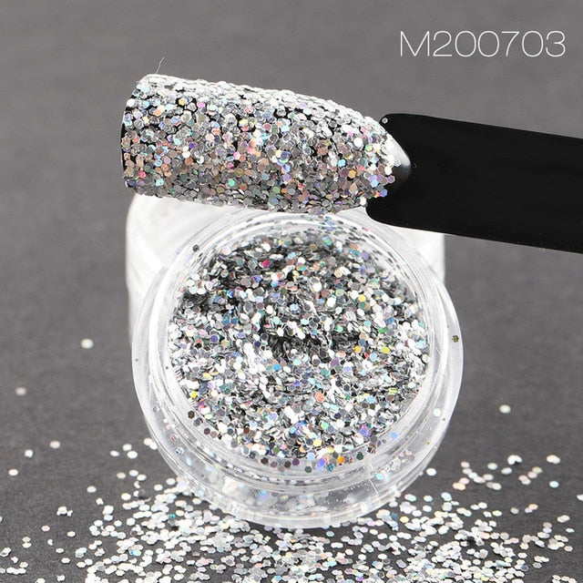 Holographic Chrome Pigment Luminous Glitter · 3 Colors