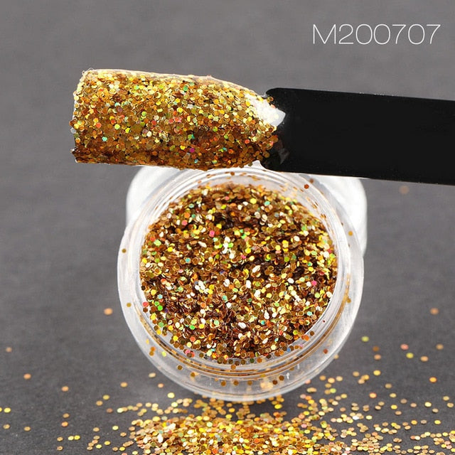 Holographic Chrome Pigment Luminous Glitter · 3 Colors