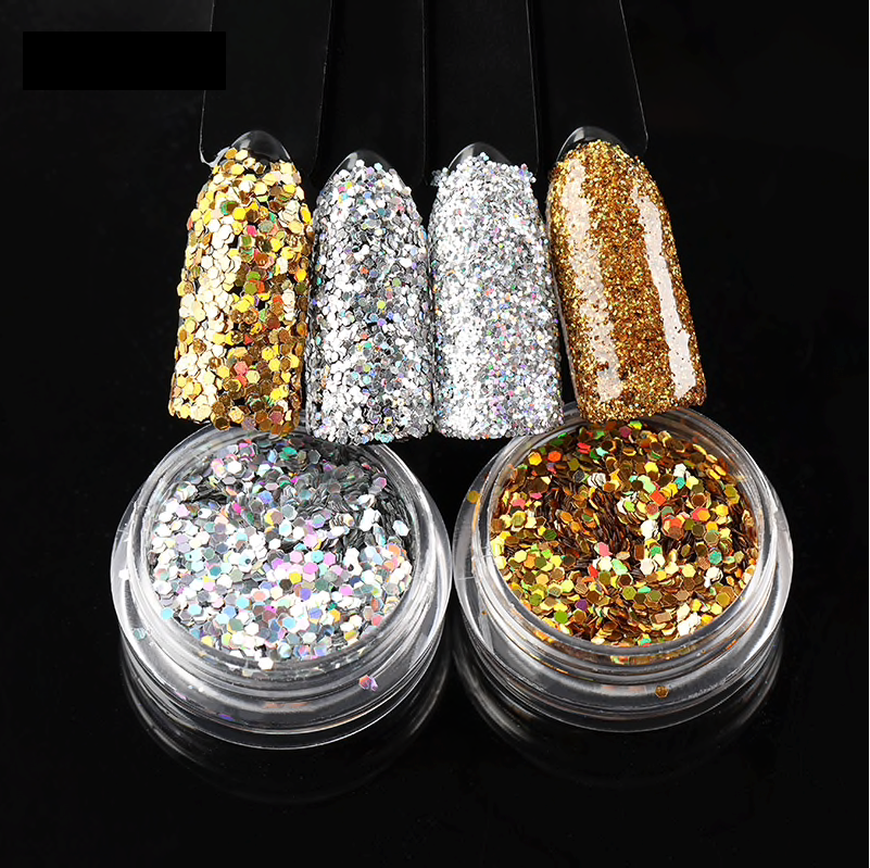 Holographic Chrome Pigment Luminous Glitter · 3 Colors