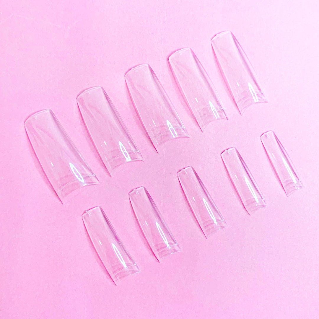 Square Nail Tips - Clear
