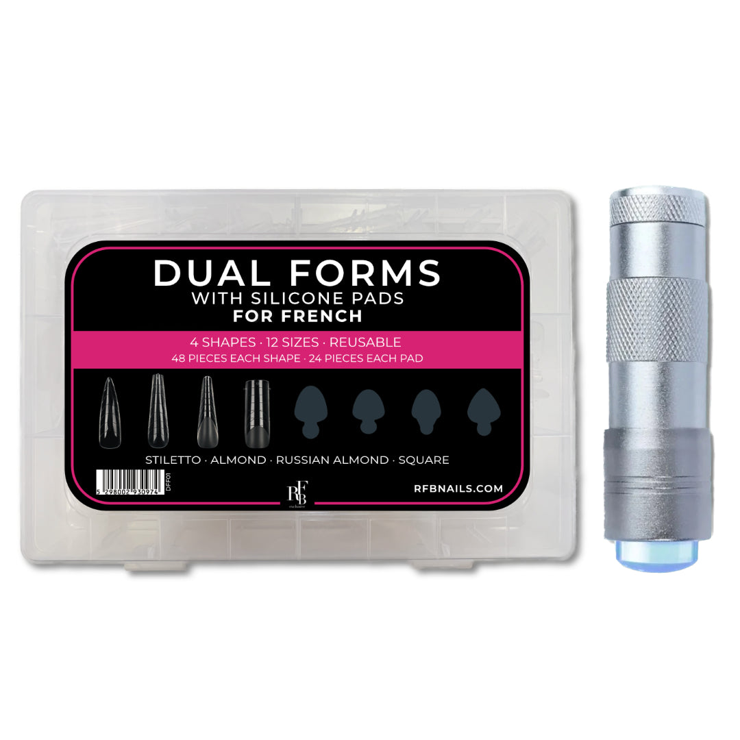 Dual Forms with Silicone Pads for French + Mini LED Lamp