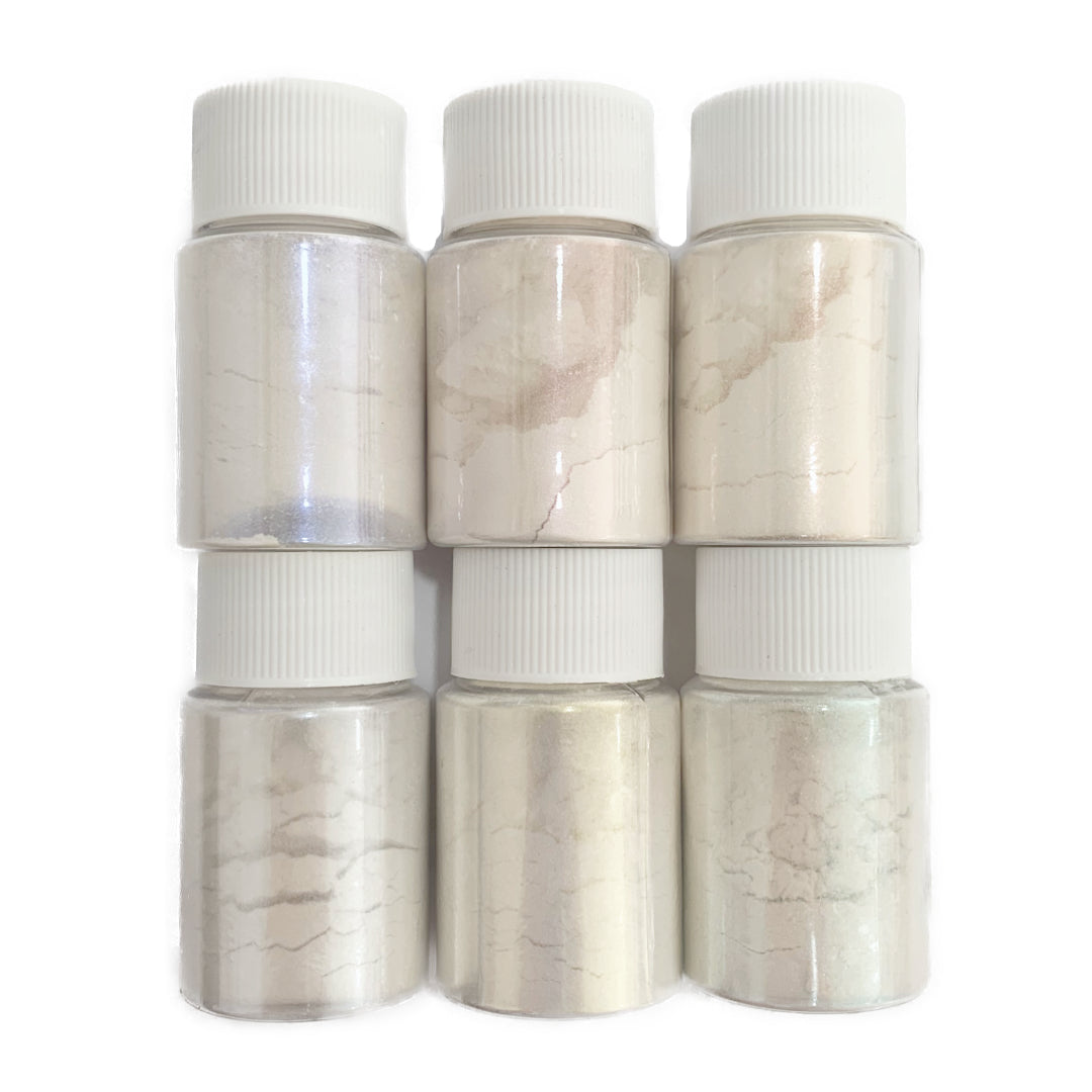Iridescent Nail Powders 6pcs Set - XL Size