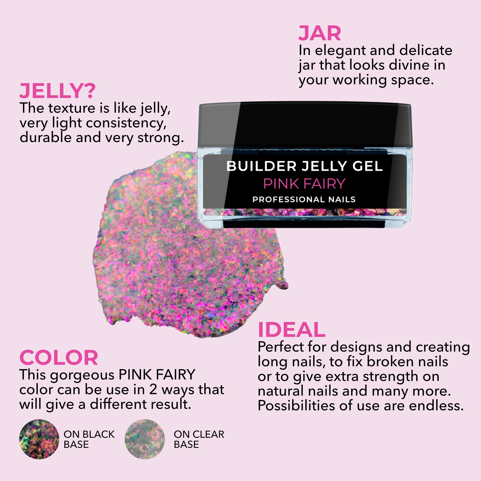Builder Jelly Gel 15gr · Pink Fairy