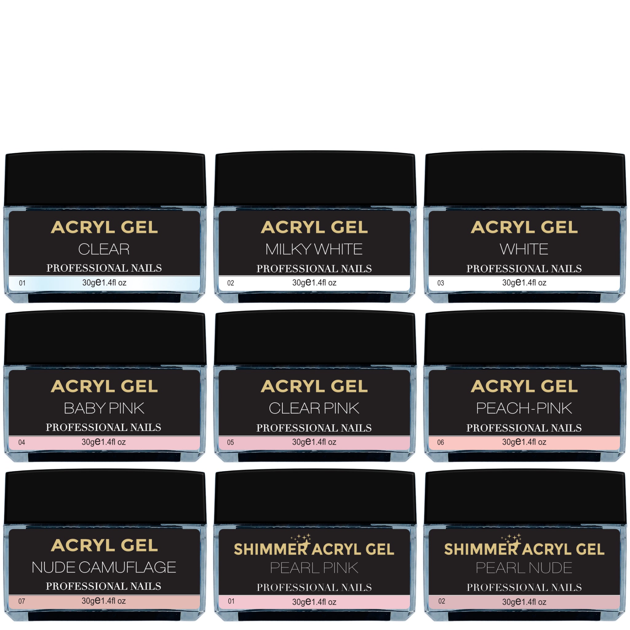 Acryl Gel All Colors Collection
