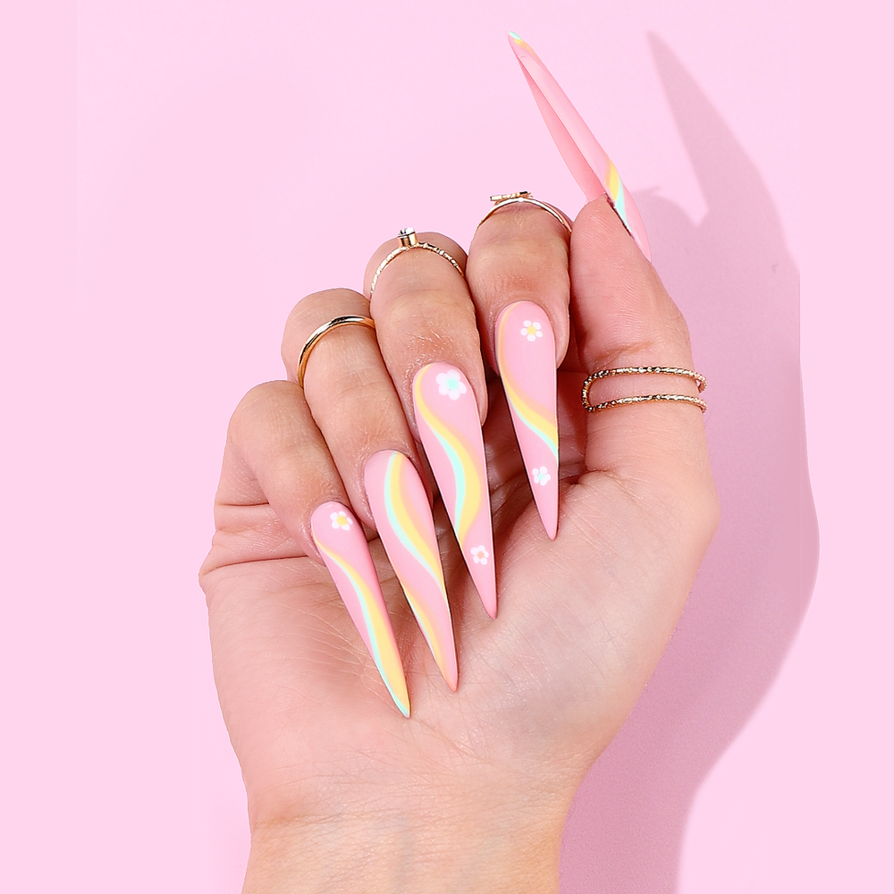 Stiletto Nail Tips XXL - Natural