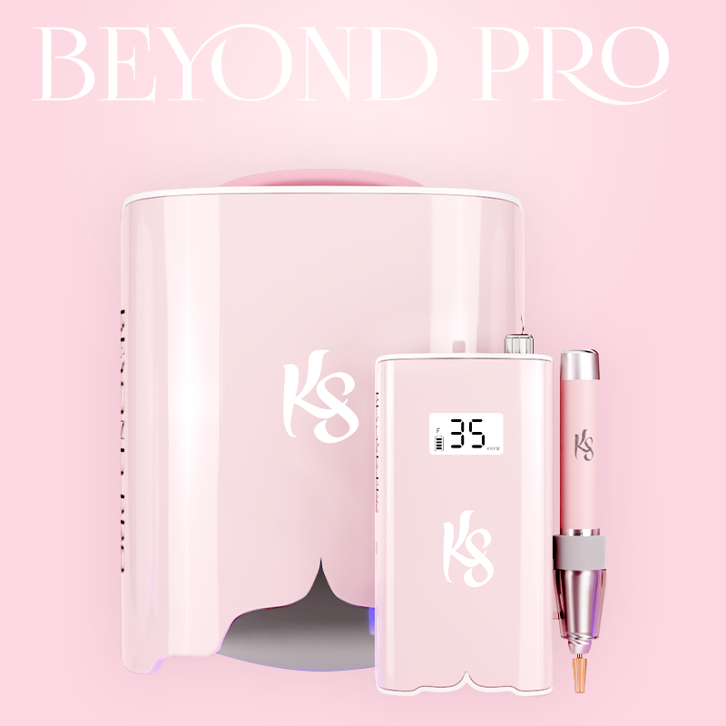 Beyond Pro LED Lamp + Nail Drill · Pink